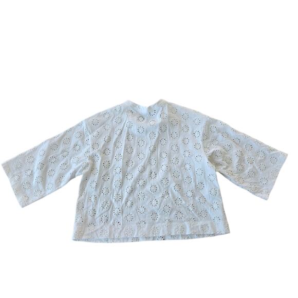 Madewell Embroidered Wide-Sleeve Boxy Tee Size XXS NWT - Picture 3 of 6